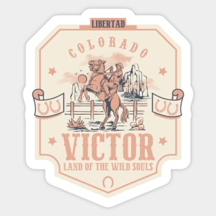 Victor Colorado wild west town Sticker